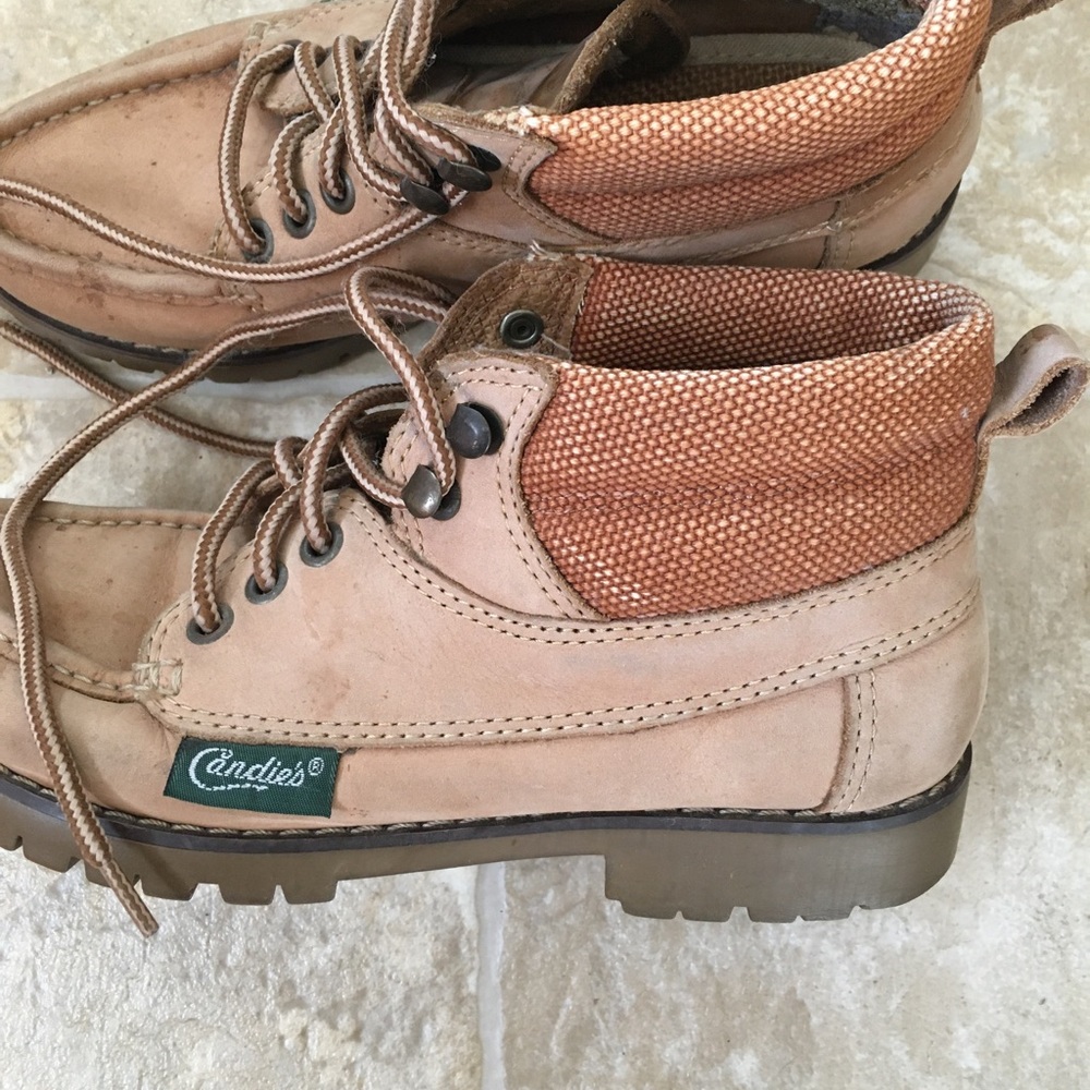 Candie’s brown Leather ankle boots